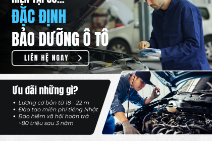 Tuyển dụng kỹ thuật viên ô tô đi Nhật Bản năm 2024 – Cơ hội làm việc tại hệ thống Honda Cars Nhật Bản