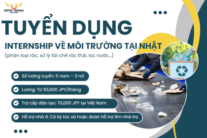 Cơ Hội Thực Tập 1 Năm Ngành Môi Trường Tại Nhật Bản – Internship 2025