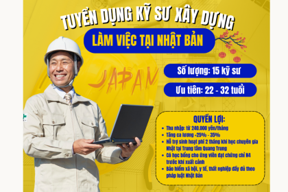 Cơ Hội Làm Việc Tại Nhật Bản Dành Cho Kỹ Sư Xây Dựng – Phỏng Vấn Tháng 10/2025