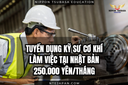 TUYỂN DỤNG KỸ SƯ CƠ KHÍ LÀM VIỆC TẠI NHẬT BẢN