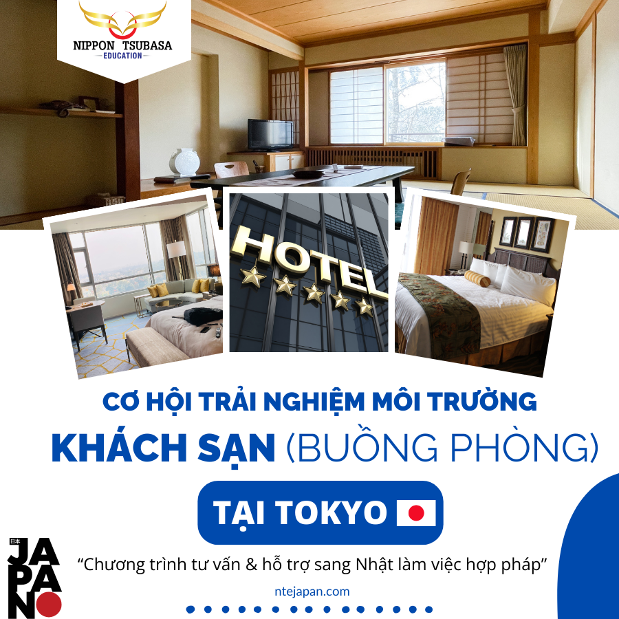 Tuyển Ứng Viên Đơn Hàng Buồng Phòng Khách Sạn Tại Nhật Bản – Xuất Cảnh 2025